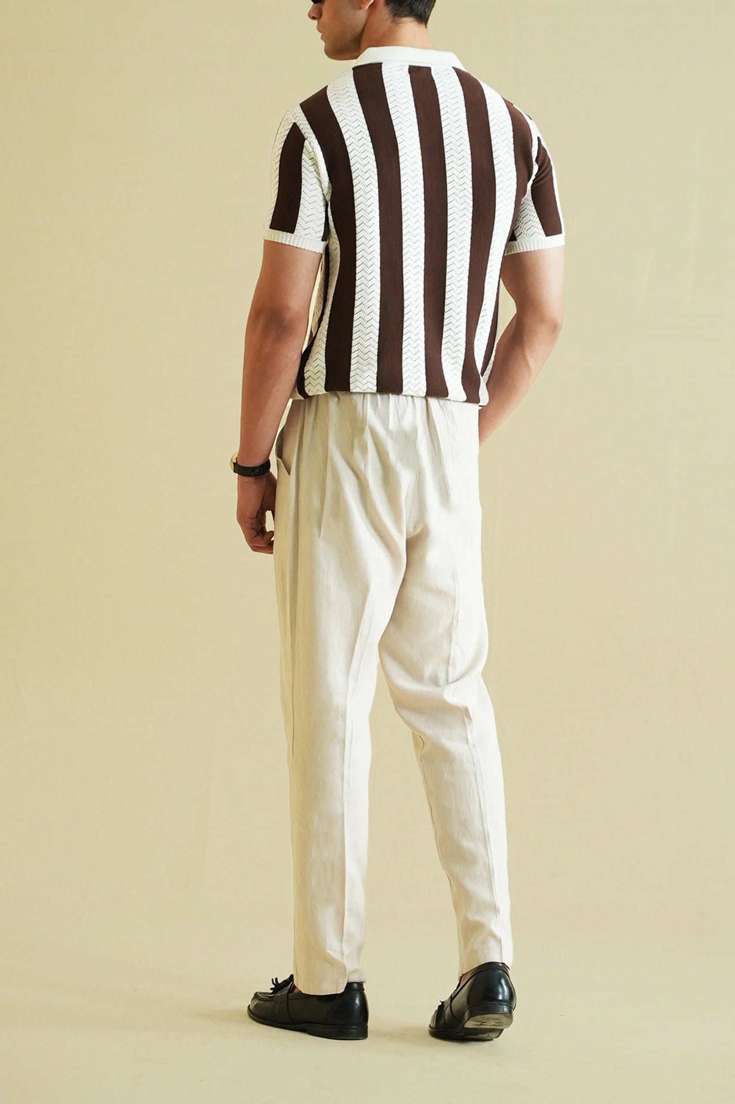 Striped Knitted Polo Shirt (GGH-25)